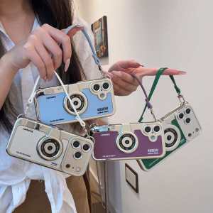 New Vintage Camera Design Case That Looks Like a Camera Case For iPhone 17 Pro Max 16 Pro 15 Plus 14 13 12 Pro iphone 11 XS MAX XR 7 Plus Case Lanyard Strap Wristle Case iphone Case