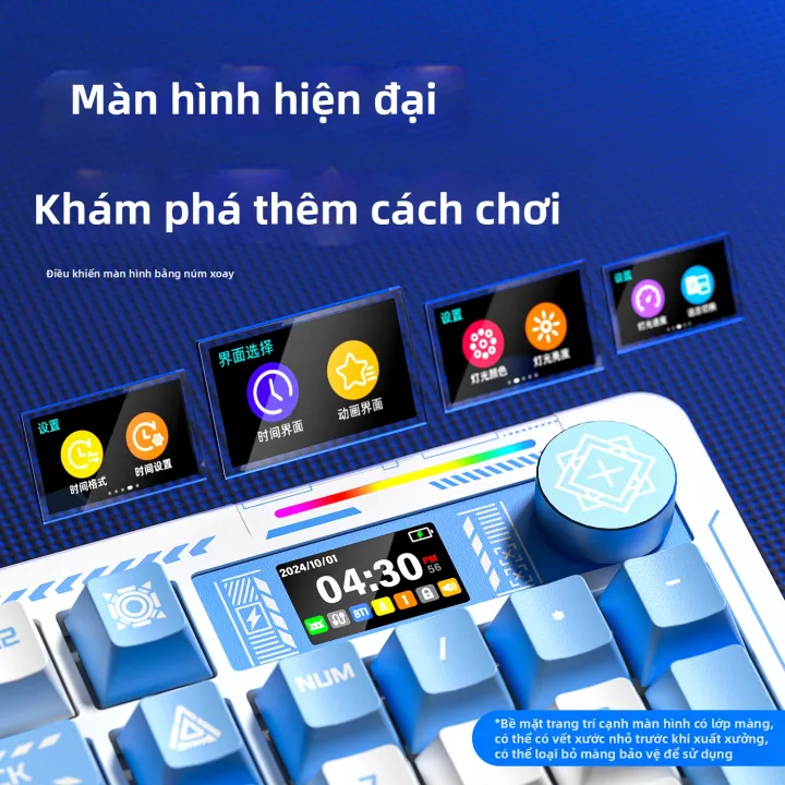 Lingbao K98 PRO Bàn Phím Cơ 3 Chế Độ Có Màn Hình Hiển Thị Không Dây Bluetooth USB Tri-Mode Gaming Văn Phòng Bàn Phím Cơ RGB Có Thể Tùy Chỉnh | BigBuy360 - bigbuy360.vn