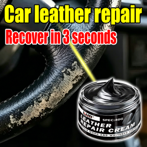 KJM | KJM 40G Car Leather Repair Cream Quick Restoration Paste for Scratched Cracked Auto Seats Steering Wheel & Interior Leather