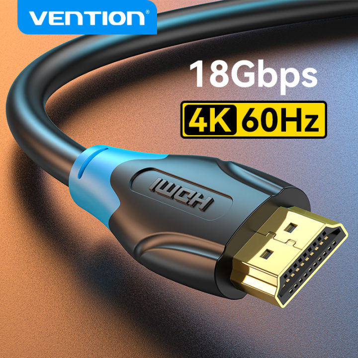 Vention HDMI Cable 4K 60Hz HDMI 2.0 Male to Male Cord 3D High Speed for Laptop PC Smart box PS5 PS4 Switch to TV Display Monitor Connector Projector HDMI to HDMI Cable | Lazada Philippines