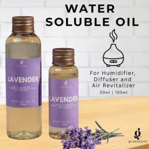 Lavender Concentrated Water-Soluble Oil for Humidifier and Diffuser - 100ml & 50ml