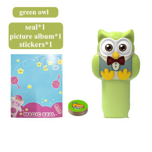 Childrens Magic Seal Sticker with Picture Album&100 Stickers Kid DIY Painting Photo Decor Montessori Stamp Gift