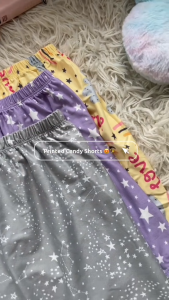 Lucy Plus Size Printed Candy Shorts Cotton Spandex Fabric fits up to (2XL-5XL)
