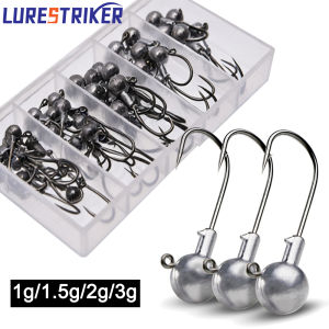 Lurestiker 1g 1.5g 2g 3g Round jig head hooks fishing hooks crank bass bait pike fishing tackle accessories
