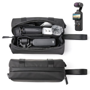 Portable Carrying Case for DJI Osmo Pocket 3/4 Multilayer Protective Storage Bag with Accessories Compartment
