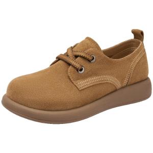 Josiny | Buckled Flat Leather Shoes Female Spring/Summer New Arrival
