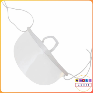 Amoki Plastic Kitchen Mask Transparent Mask 10pcs Chef Masks
