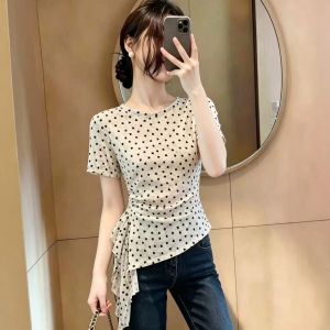 Slimming Asymmetrical Waist T-Shirt Blouse