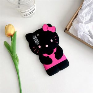 Sanrio | Cute 3D Hello Kittty Phone Case For Samsung Galaxy S25 S24 S23 S22 Ultra Plus S20 S21 S23 FE A54 A55 A36 A16 Soft Silicone Cover