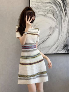 Design Sense Unique Fashionable Age-reducing Versatile Knit Dress