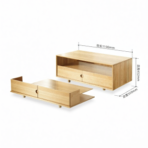 YUANSHI YUANSU | Solid Wood Oak Coffee Table