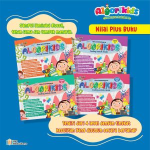 Buku Aktivitas Belajar Coding for Kids | Algorkids Coding Untuk Anak | 1 Set 4 Buku | by Iska Media