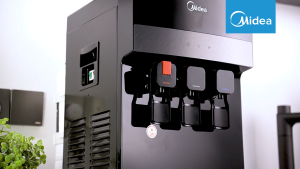 MIDEA Tabletop Water Dispenser Hot & Cold Compressor Cooling with 4 Antibacterial Filter Halal Certified - 1635T / 2580T