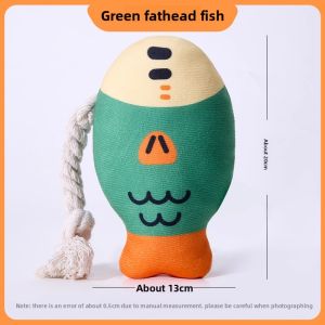 HELLOLEIBOO | Squeaky Fish Toy for Dogs - Dental Care