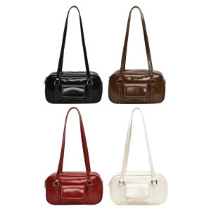 2025 Túi boston mới cho phụ nữ với túi bên trong nách túi khóa kéo bằng da PU đóng cửa Túi xách rắn cho du lịch làm việc