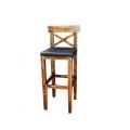 Bar Chair Coffee Shop Solid Wood Bar Stool Minimalist High Stool Backrest Chair Bar Stool Front Desk Cashier Stool Manufacturer. 