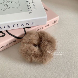 Autumn Winter French Style Hair Accessories Plush Faux Fur Hair Ties Eco Friendly Animal Print Hair Bands Sweet Charismatic