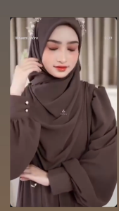 COD Aylin Abaya Ceruty Babydoll Payet Dress Lebaran Gamis Dress Termurah Gamis Dewasa Terbaru 2025