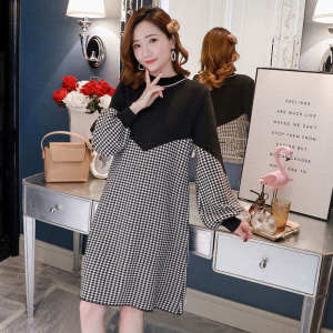 Maternity Dress Cotton Korean Plus Size Summer Casual Dress Suits Fashionable Tops New Trendy Mothers Do Not Show Pregnant Autumn Models Cover Belly Two-piece Skirts