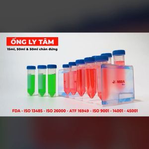 Ống ly tâm nắp vặn 50ml MIDAMEC đóng gói 25 cái/bao