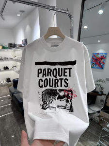 Áo Thun Nam Tay Ngắn in Hình Động Vật Phong Cách Mỹ Thường Ngày Mùa Hè Thoáng Khí Cotton Nguyên Chất Dáng Rộng Tagkita