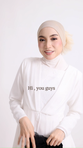 HAYĀ INNER SANGGUL LACE ANAK INNER TUDUNG SANGGUL BERTALI KAIN SEJUK TERLETAK KEMAS JAHITAN KEMAS INNER BEST KEPOK