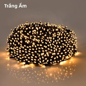 Đèn Dây LED Chống Nước IP65 8 Chế Độ 10-100M 24V Dùng Ngoài Trời Trang Trí Đám Cưới Sân Vườn Tiệc Tùng Giáng Sinh Màu Trắng Trắng Ấm