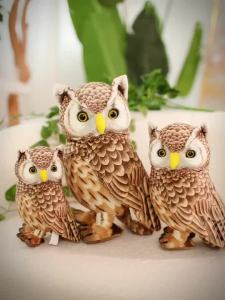 20/25/30CM Simulation Owl Plush Toys Lovely Bird Dolls Stuffed Soft Nighthawk Pillow Kawaii Home Decor Gift