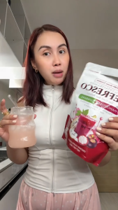 Original REFRESCO MANGOSTEEN GUYABANO 180g (10 sachets) Collagen Whitening Dietary Supplement Refreshing Flavored Drink