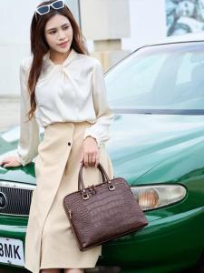 Fashion Briefcase Laptop Bag for Apple Huawei Dell Laptop 13-Inch 14 Female Minimalist Bubble Wrap Genuine Leather