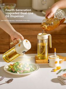 MODERN SWEETHOME | Spray & Pour Dual-use Oil Dispenser Food-grade Glass