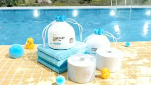 Khăn Mặt Khô Gumi Dùng 1 Lần 80 Khăn JinxStore 100% Cotton mềm mịn vệ sinh tiện dụng