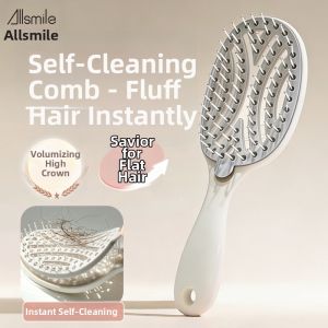 ALLSMILE | Self-cleaning High Top Hairstyling Anti-static Ladys Rake Comb