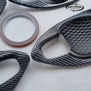 Cover Outer Pintu Veloz Cover Mangkok Pintu Mobil All New Veloz 2022 - 2024 Glossy Carbon