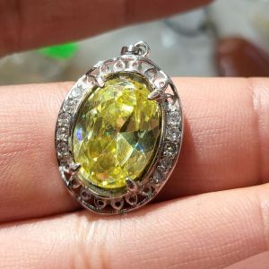 KALUNG NECKLACE YELLOW TOPAZ KUNING ASLI