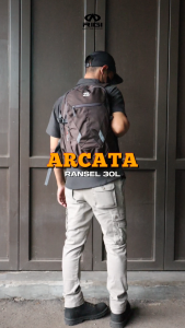RIGI Tas Ransel Backpack Daypack Tas Punggung Tas Daypack Pria Tas Backpack Tas Ransel Laptop Tas Gendong Laptop Tas Ransel Sekolah Tas Daypack Outdoor ARCATA
