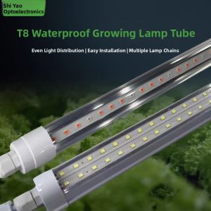 Outdoor Plant Growth Lamp T8 Waterproof Succulent Seedling Cultivation Lamp Hydroponic Vegetable Greenhouse Lighting IP65