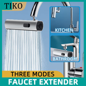 Waterfall Faucet Extender Universal Sink Splash Adapter Faucet Sprayer 720° Rotation 3 In 1 Flexible Faucet Waterfall Water Tap