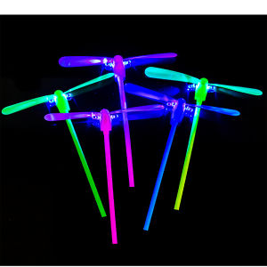 12/24/36/50 Pcs Cute Glowing Bamboo Dragonfly Toy Kindergarten Prizes Kids Birthday Party Favor Pack Pinata Filler