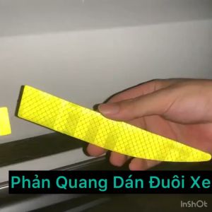 Bộ 5 Miếng Dán Phản Quang Đuôi Xe Ô Tô Miếng Dán Phản Quang Cảnh Báo Gắn Đuôi Xe Hơi Chất Lượng Cao Cấp
