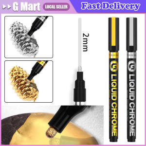 Mirror Electroplating Marker Gold Silver Copper Model Toy Repair Liquid Chrome Pen DIY Reflective Metal Paint Pen