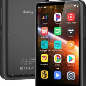 Máy Nghe Nhạc MP3 80GB Với Bluetooth WiFi Android 9.0 Màn Hình Cảm Ứng 4.0 Inch Hỗ Trợ FM Radio Sách Điện Tử Dung Lượng Lên Đến 512GB Tích Hợp Loa