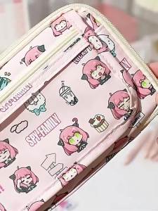 Anime Spy × Family Ita Bag Large Capacity Pencil Case Anya Forger Canvas Stationery Holder Bag Children Pen Case School Supplies gift