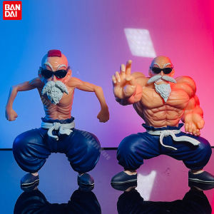 Bandai | New Anime Dragon Ball Figure Master Roshi Action Figure Muscle Strengthening Form Toys Gifts PVC Model Collectible Ornament