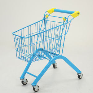 Metal Shopping Cart Toy for Kids Large Size Snack Store Simulation Sturdy Shopping Car with Silent Universal Wheels