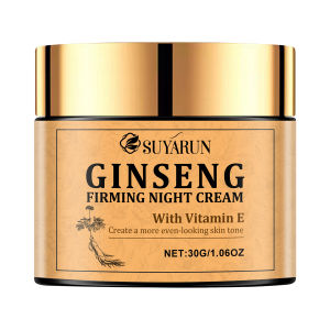 Ginseng Firming Night Cream Moisturizing Nutritious Anti-Aging Skin Care Product for Evening Use.