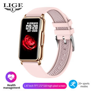 LIGE | LIGE Smart Bracelet Women Smartwatch Men Heart Rate Monitor Waterproof Sports Fitness Ladies Smart Watch For Android IOS +Gift