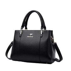 High-End Leather Womens Handbag Fashionable Large Capacity Crossbody Bag for Middle-Aged Mothers Casual Shoulder Bag