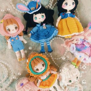 Handcrafted Mini Princess Money Bag Judy Doll Pendant Childrens Day Gift Creative Coin Purse Pure Handwoven Festival Supplies