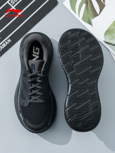Li-Ning Mens Running Shoes Fall 2025 New Model Breathable Reflective Casual Mesh Running Shoes Black Sports Shoes Mens Style